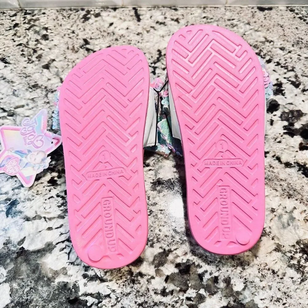 JO JO Siwa Pink Slides Sandals Size Medium